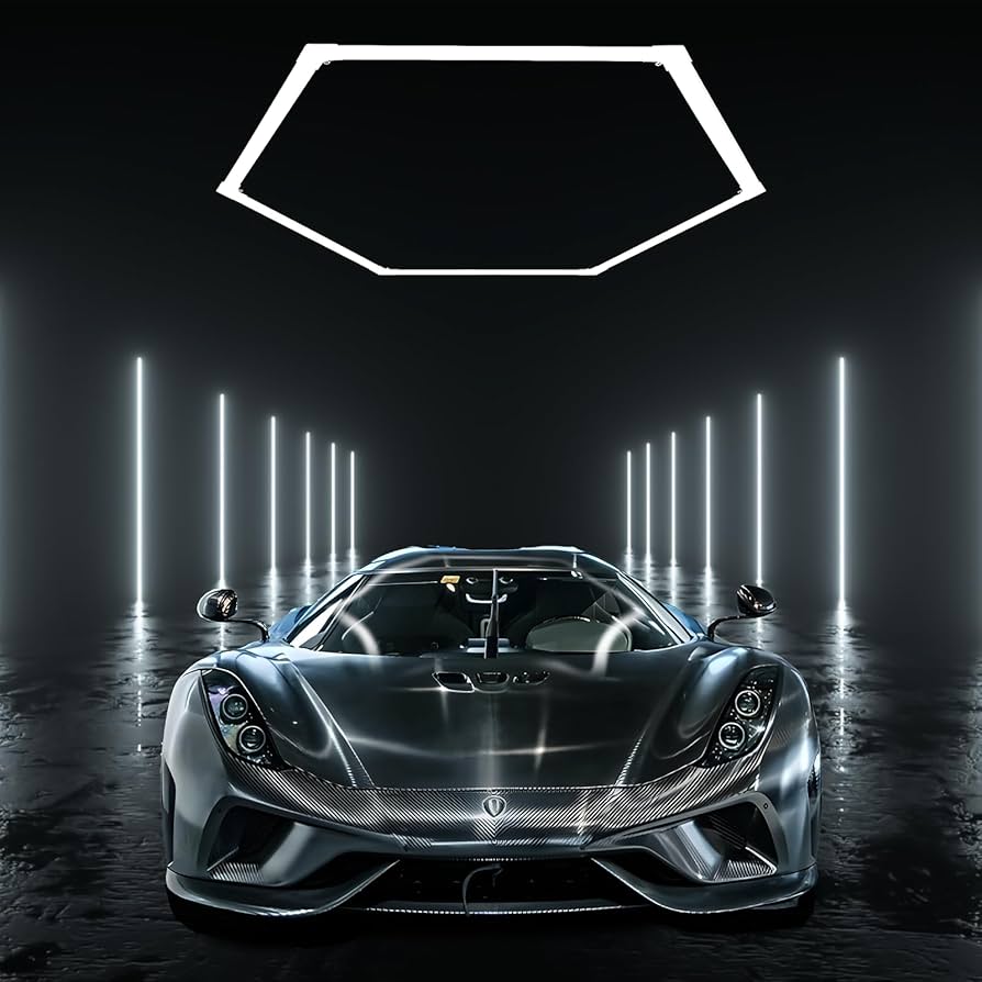 Hexagon LED Loftlys – Modulært Sekskantet Design, 6500K Klar Hvid | Nordic Light