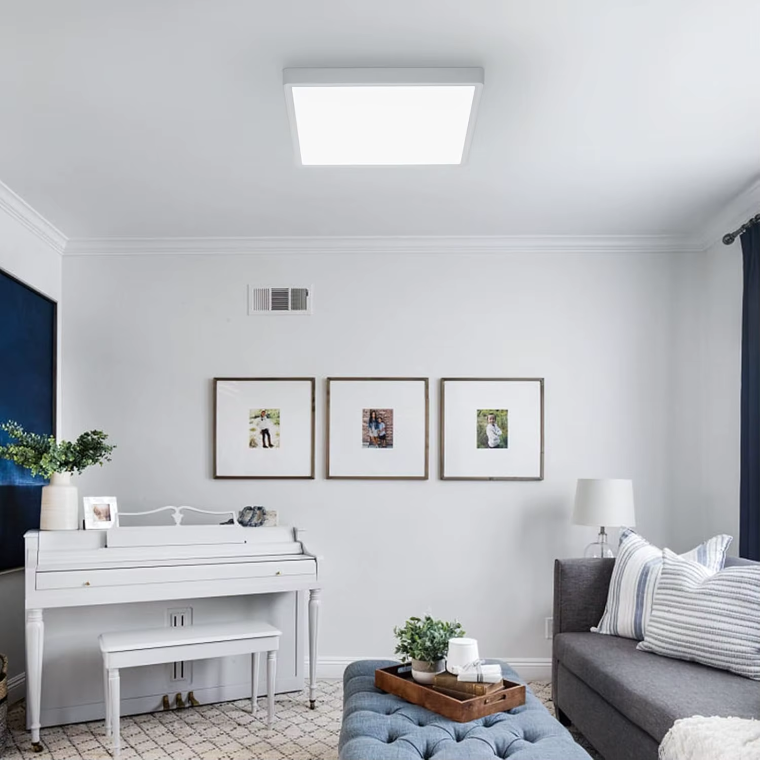 Moderne LED Loftpanel 24W – 30 cm – Justerbar Lysfarve – Med Halo-baglys