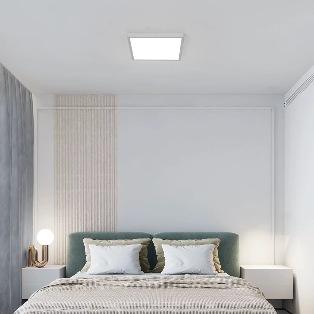 Moderne LED Loftpanel 24W – 30 cm – Justerbar Lysfarve – Med Halo-baglys