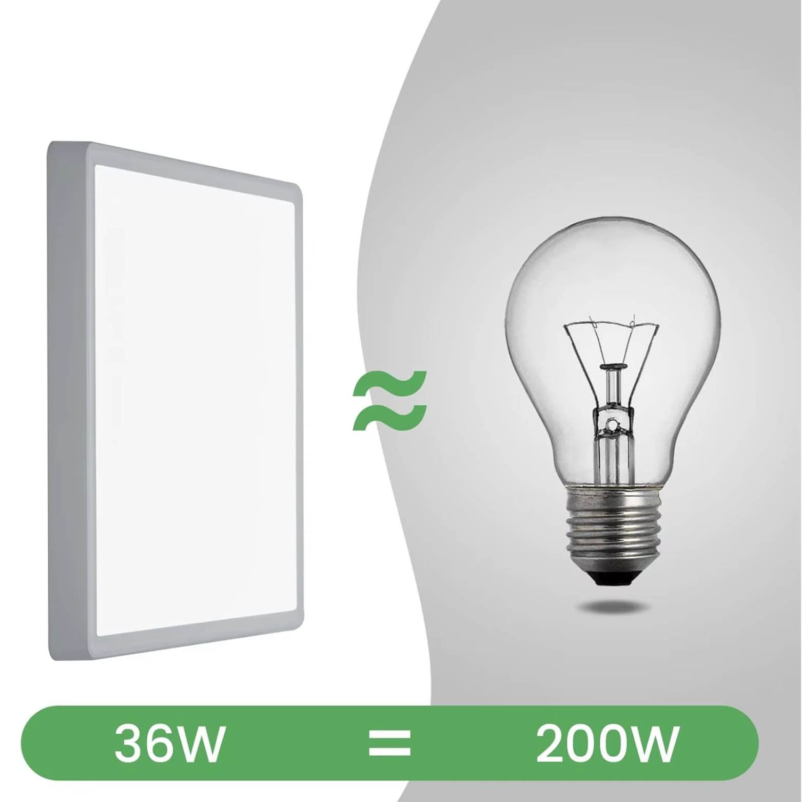 Moderne LED Loftpanel 24W – 30 cm – Justerbar Lysfarve – Med Halo-baglys