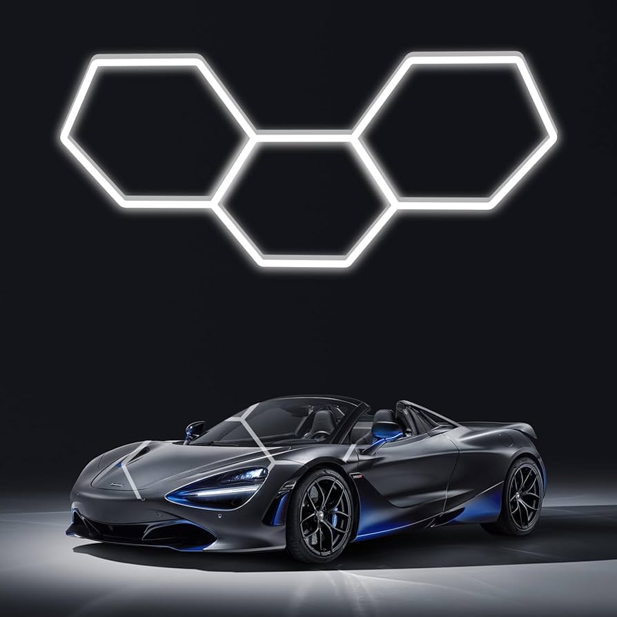 Hexagon LED Loftlys – Modulært Sekskantet Design, 6500K Klar Hvid | Nordic Light