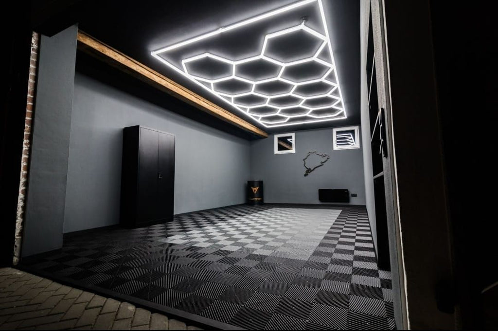 Hexagon LED Loftlys – Modulært Sekskantet Design, 6500K Klar Hvid | Nordic Light